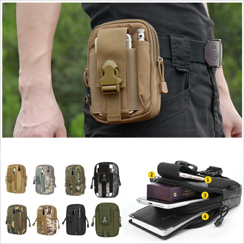 Edc Carry Belt Pouch - Small Molle Pouch Waist Pack Bag