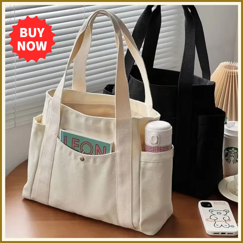 Edc Carry Bag - Large Capacity Canvas Tote Bags for
