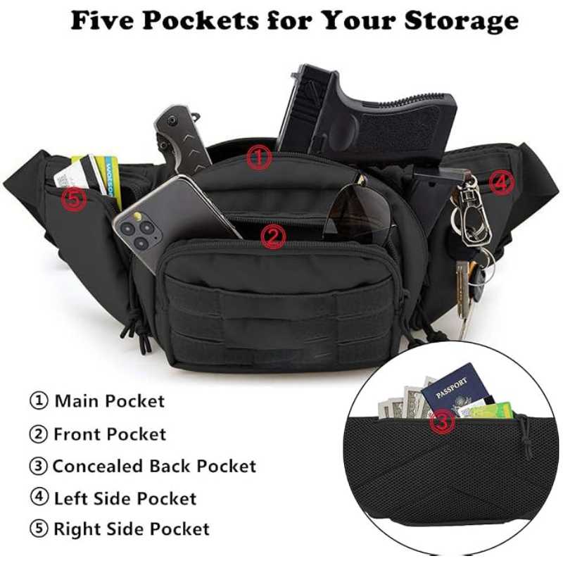 Fanny Pack Waterproof Molle ED - Edc Concealed Carry Fanny Pack 评论和价格