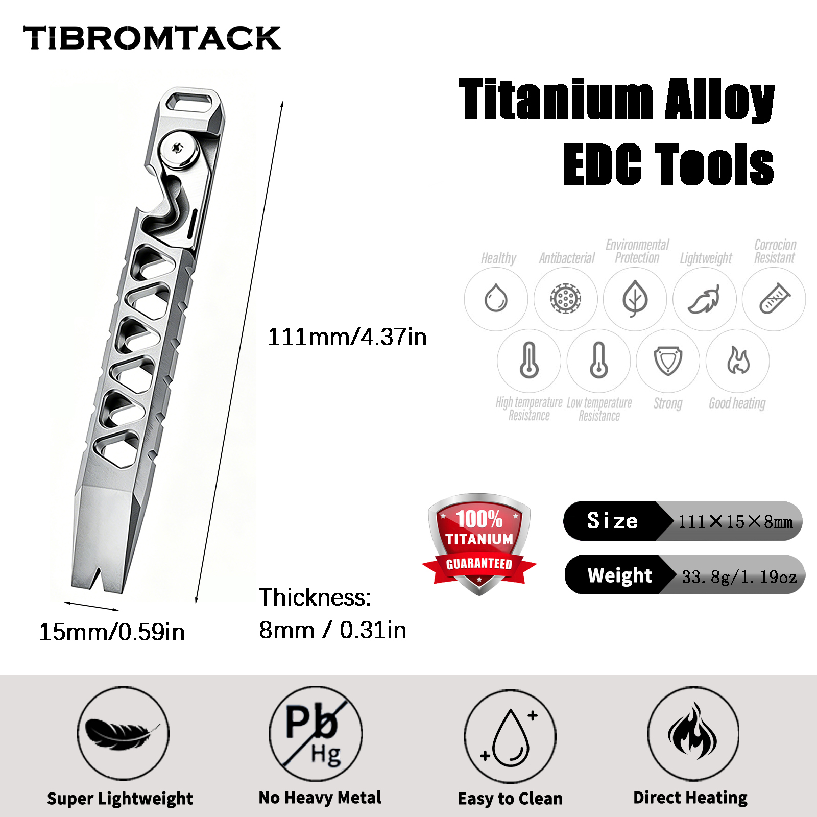 TIBROMTACK Titanium Multi-Func - Edc Carry Co 评论和价格
