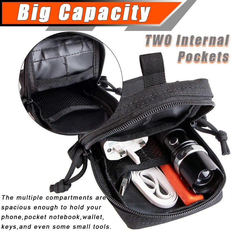 Tactical MOLLE EDC Utility Wai - Edc Carry Belt Pouch 评论和价格