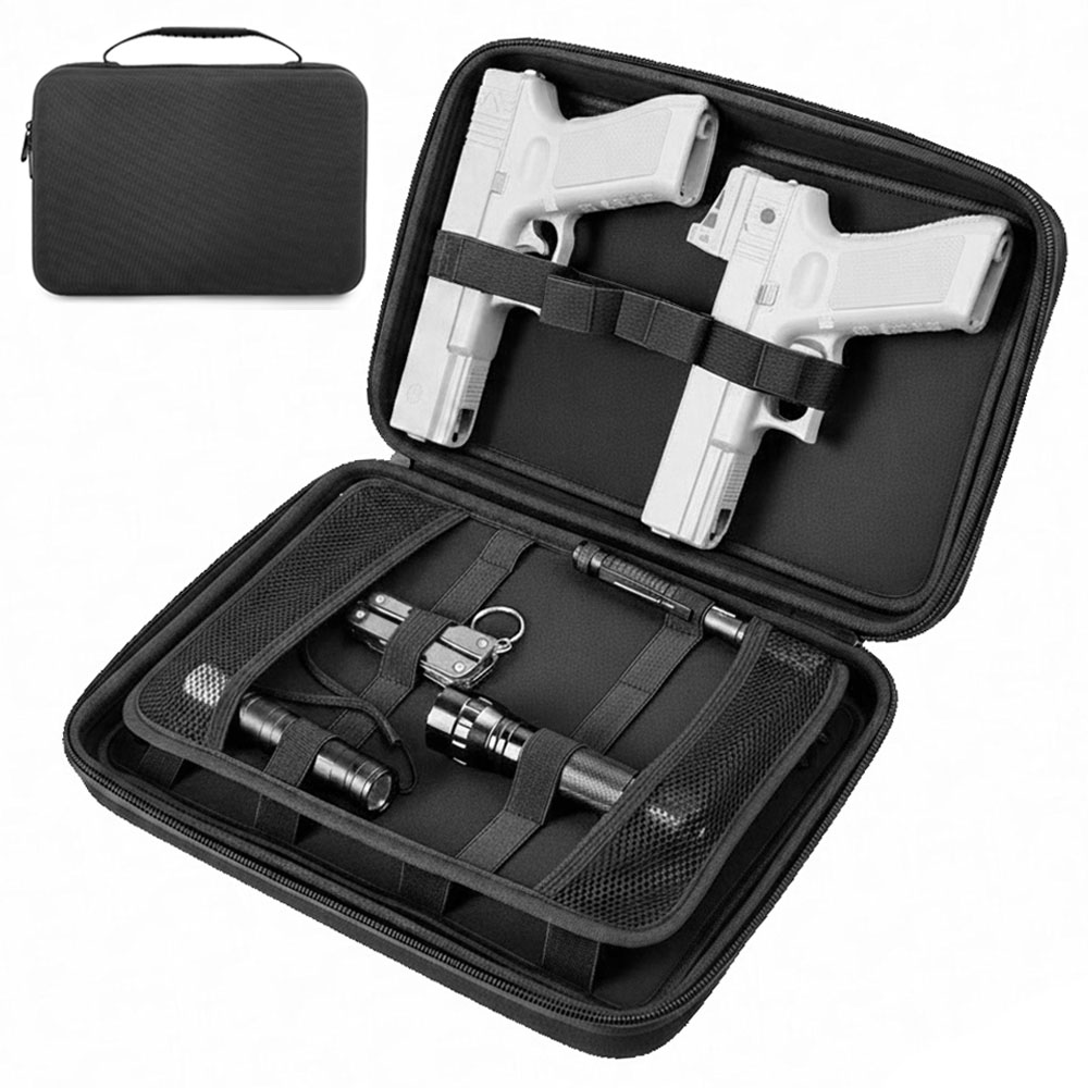 Tactical Pistol Gun Case Dual  - Edc Carry Pistols 评论和价格